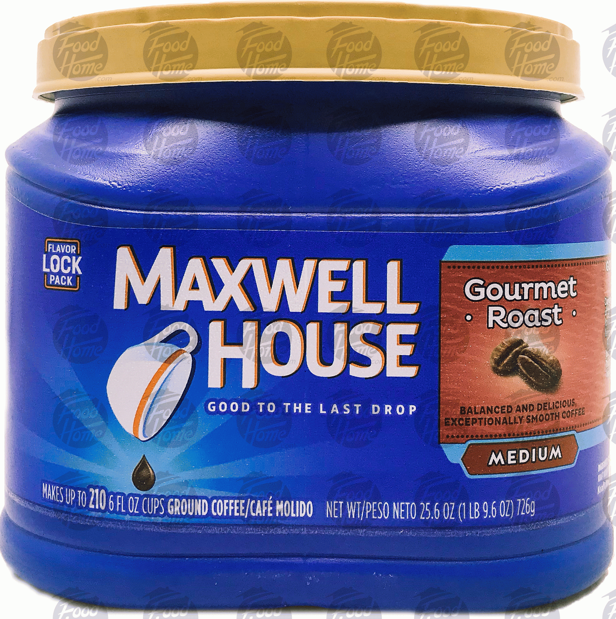 Maxwell House  gourmet roast medium roast ground coffee, plastic tub Full-Size Picture